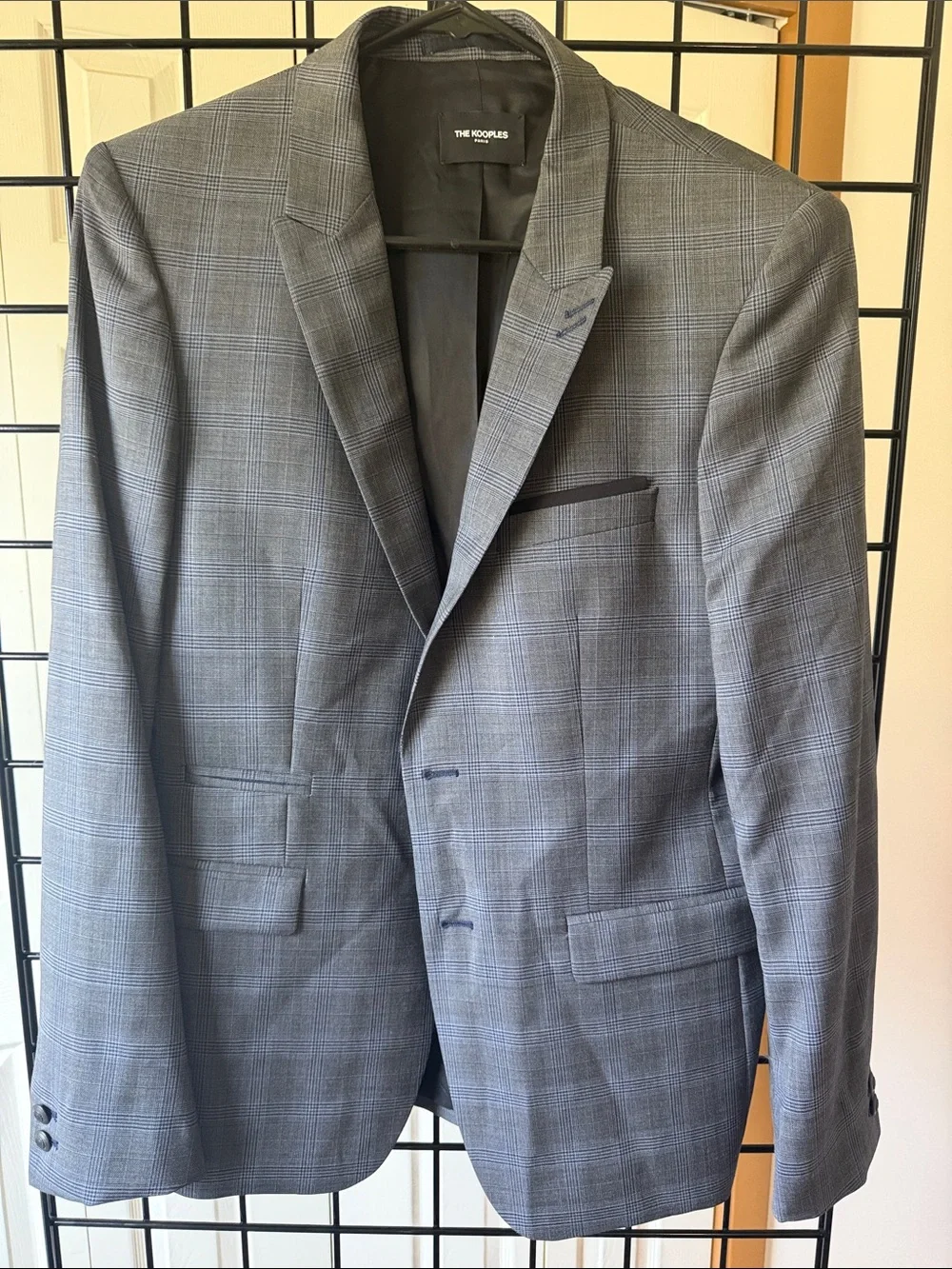 The Kooples Gray Glen Plaid Sport Coat